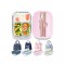 Food containers with plastic lids MG47HTP02